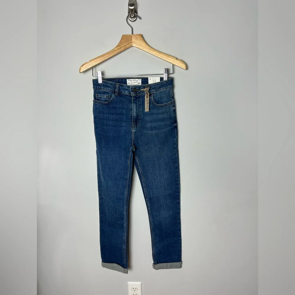 NEW Fat Face Chesham Girlfriend Jeans Denim High Rise Size 2 - Picture 8 of 16